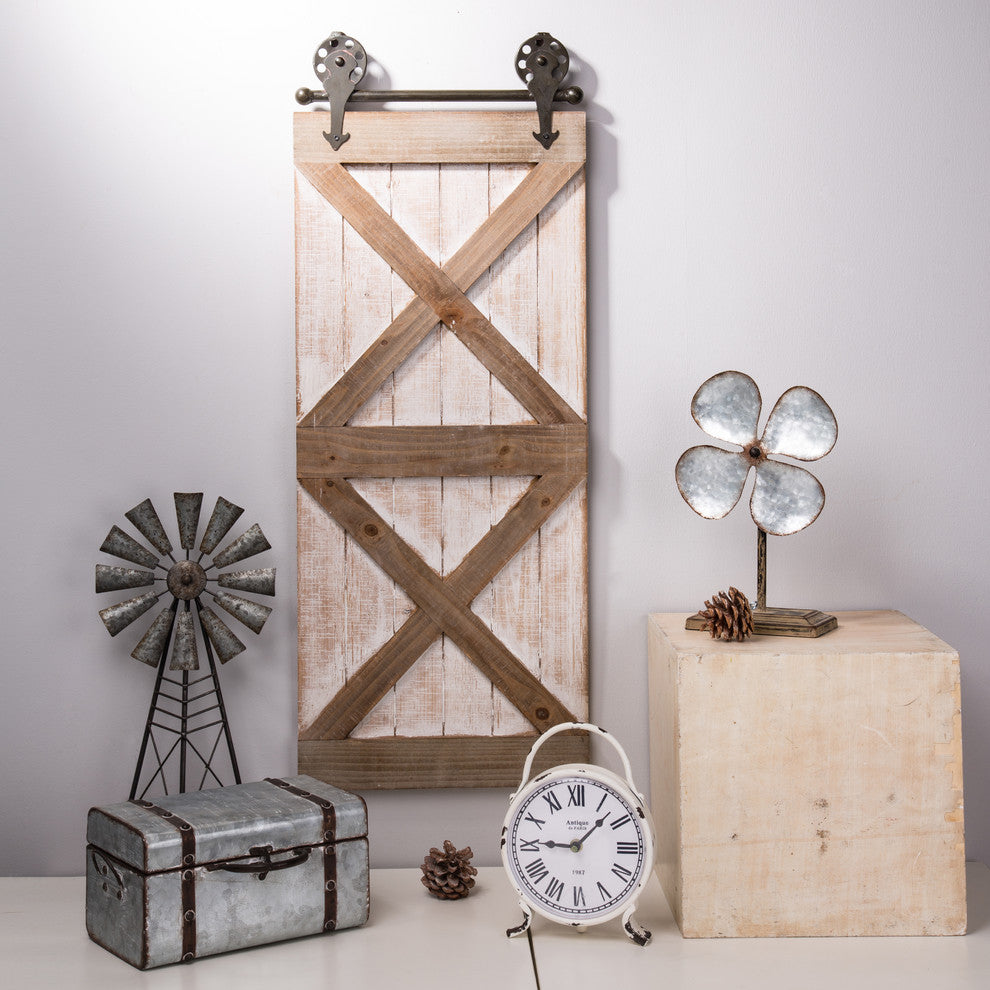 Wooden Farmhouse Barn Door Decor
