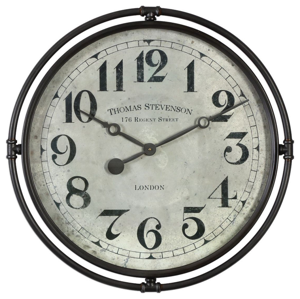 Uttermost Nakul Industrial Wall Clock