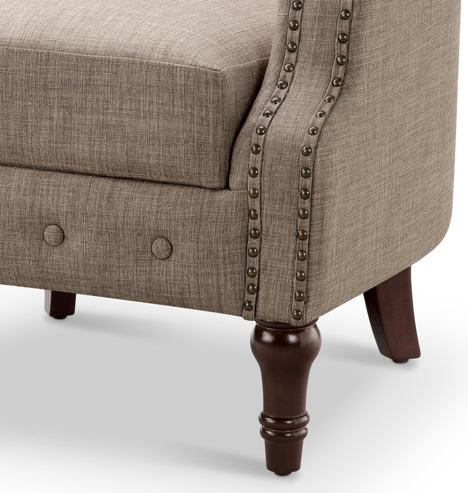 Celestia 3-Piece Living Room Set, Brown
