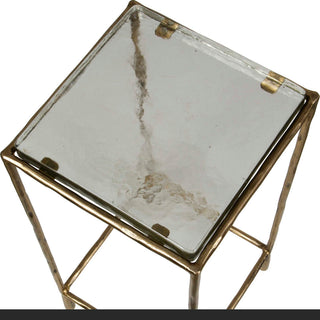 Uttermost Ovard Antiqued Gold Accent Table