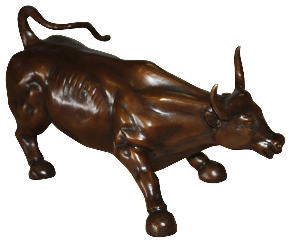 Bronze Wall Street Bull Small Statue