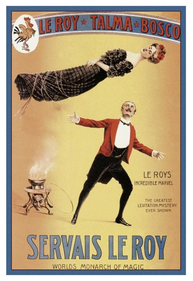 "Magicians: Servais LeRoy: World's Monarch of Magic" Print, 26"x38"