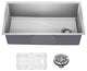 KRAUS Fairlane 33" Undermount 1-Bowl 18 Gauge Stainless Steel Kitchen Sink