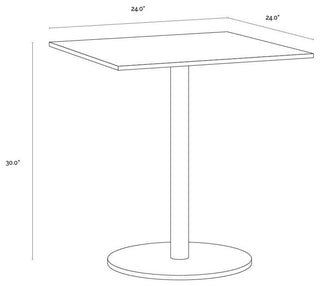 Enco Bistro Table, Square, 24"