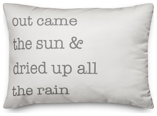 Out Came The Sun 20 x 14 Spun Poly Pillow