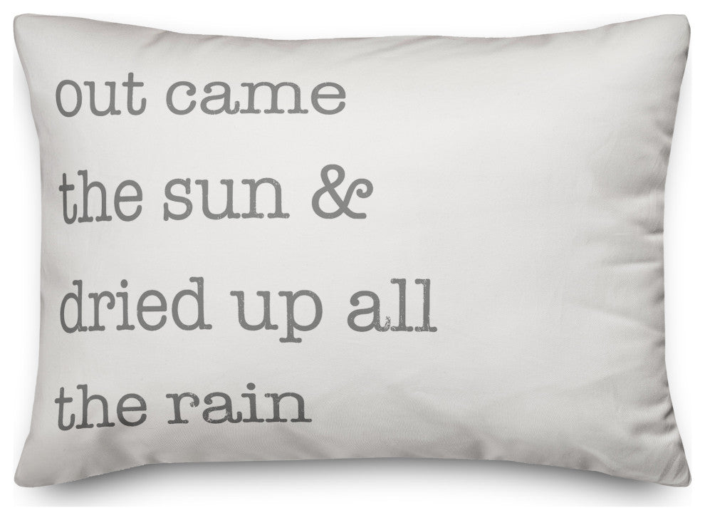 Out Came The Sun 20 x 14 Spun Poly Pillow