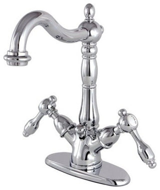 Tudor 4" Center Lavatory Faucet With Brass Pop-Up