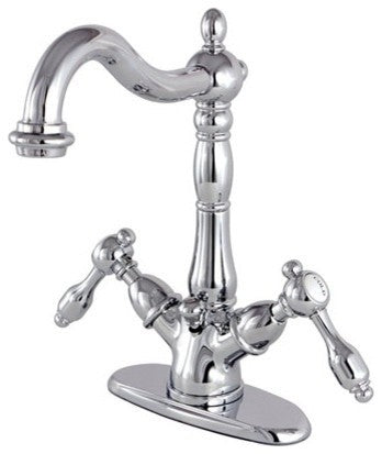 Tudor 4" Center Lavatory Faucet With Brass Pop-Up