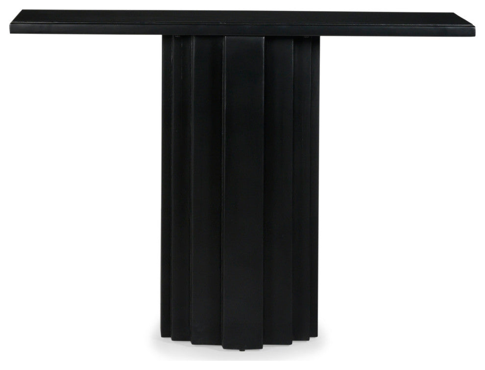 Range Solid Wood Console - Charcoal