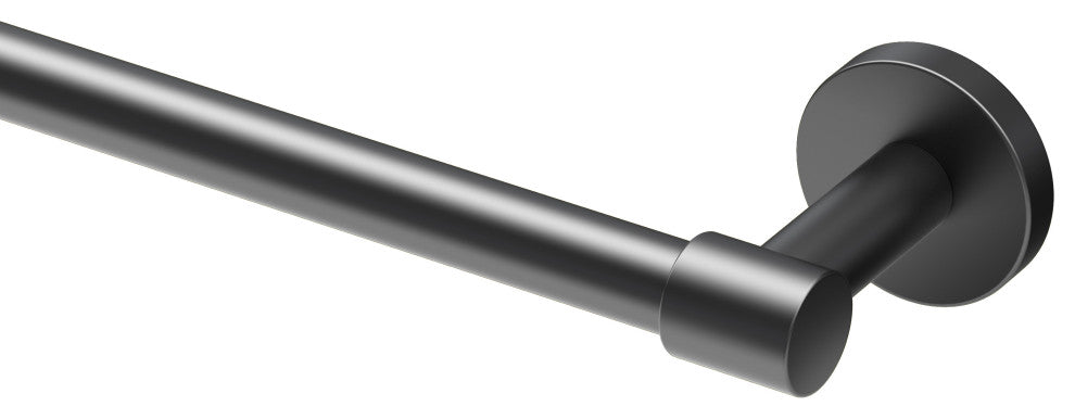 Reveal Towel Bar, Matte Black, 24", Single