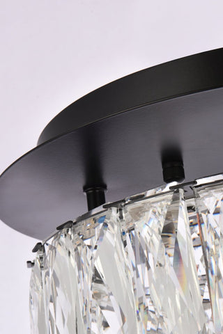 Modern Black 1-Light Flush Mount