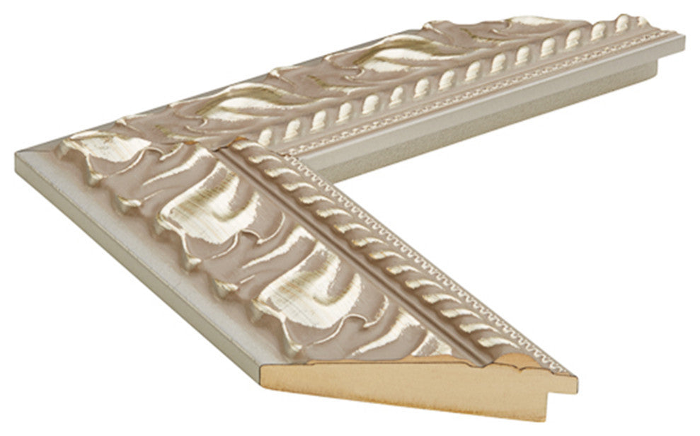 Hillsborough Framed Wall Mirror, Nickel, 28"x60"