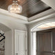 3-Light Glass Ceiling Lights, Brushed Nickel