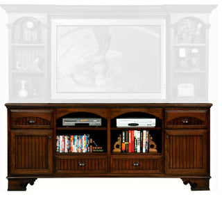 American Premiere 90" Entertainment Console, Bright White, Without Hutch