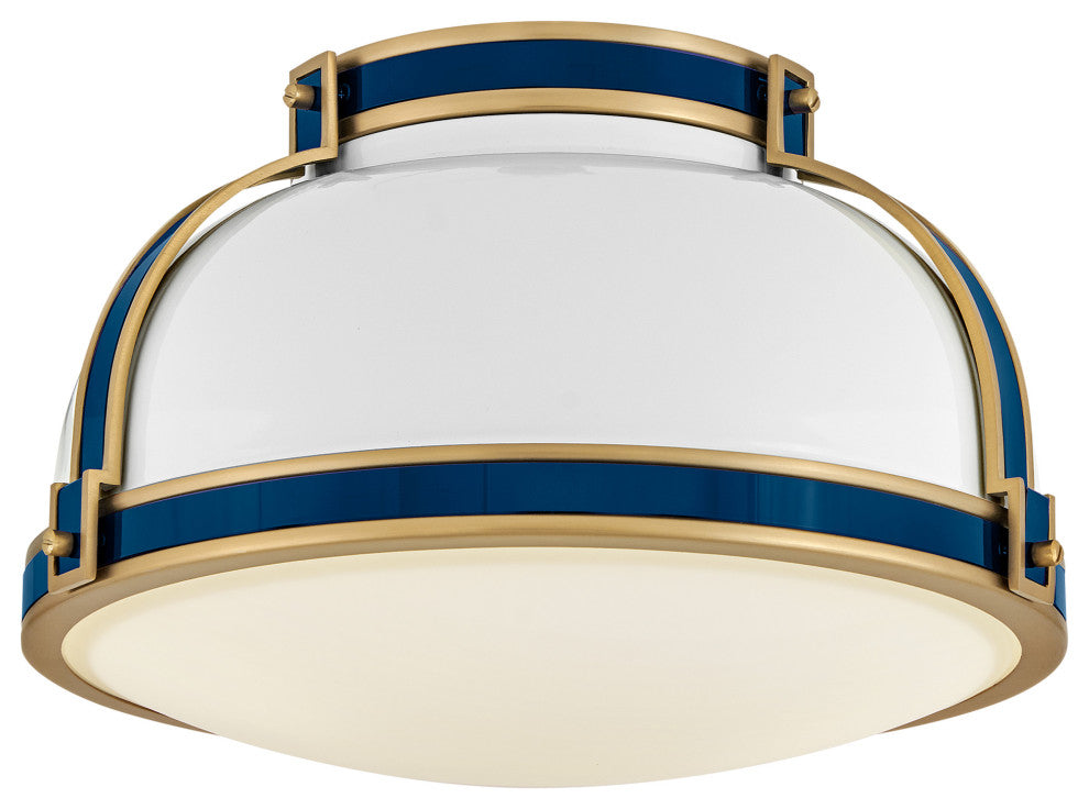 Hinkley Lighting 46351 Barton 2 Light 15"W Flush Mount Ceiling - Brass Gold /