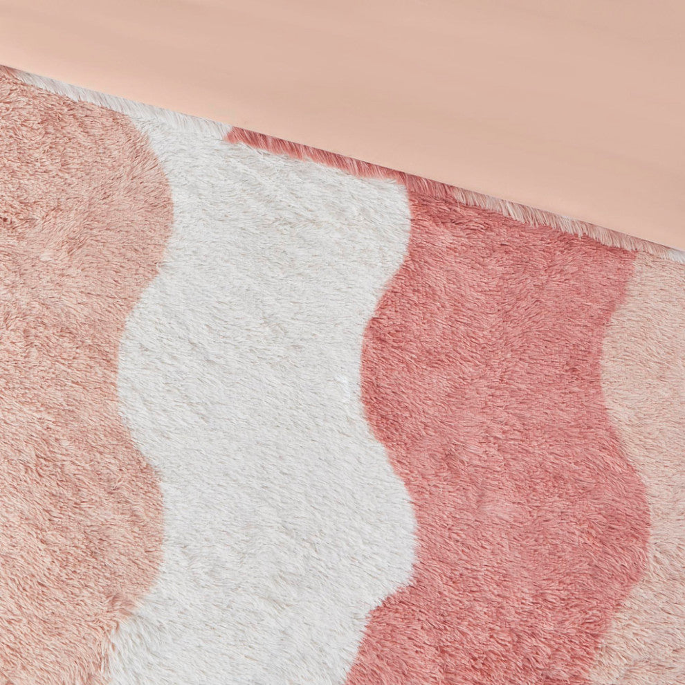Intelligent Design Cassie Ombre Shaggy Faux Fur Duvet Cover Set