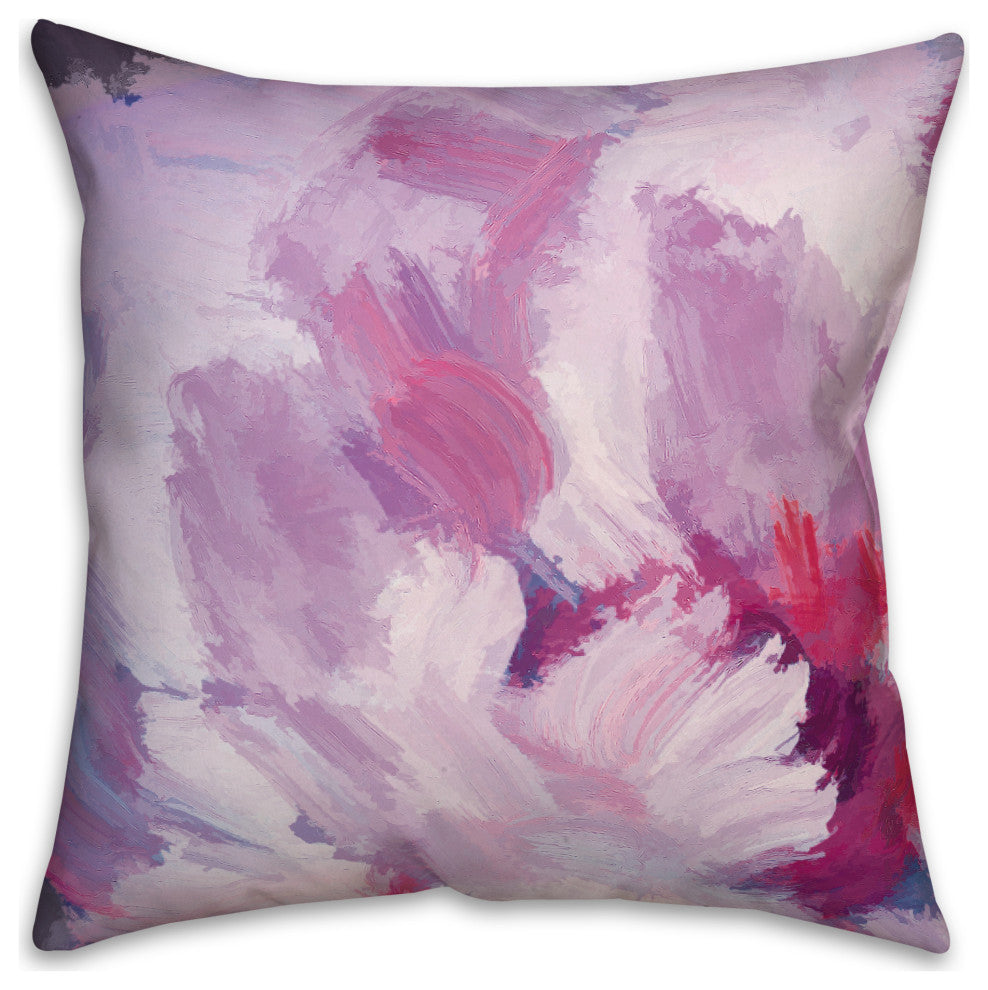 Lilac Florals 18x18 Spun Poly Pillow