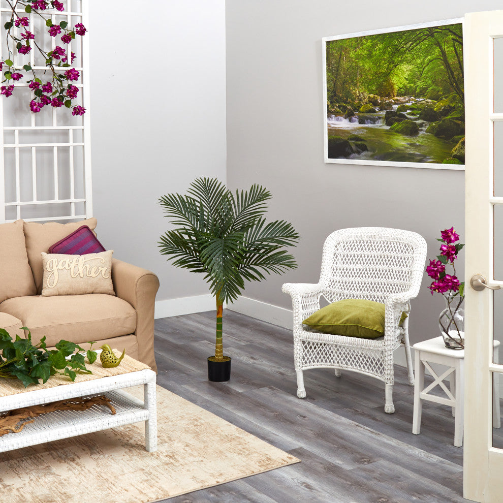4 ft. Golden Cane Artificial Palm Tree