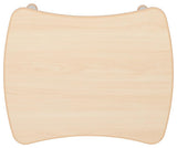 21.875"x26.625" Adjustable Rectangular Plastic Table Set, Natural