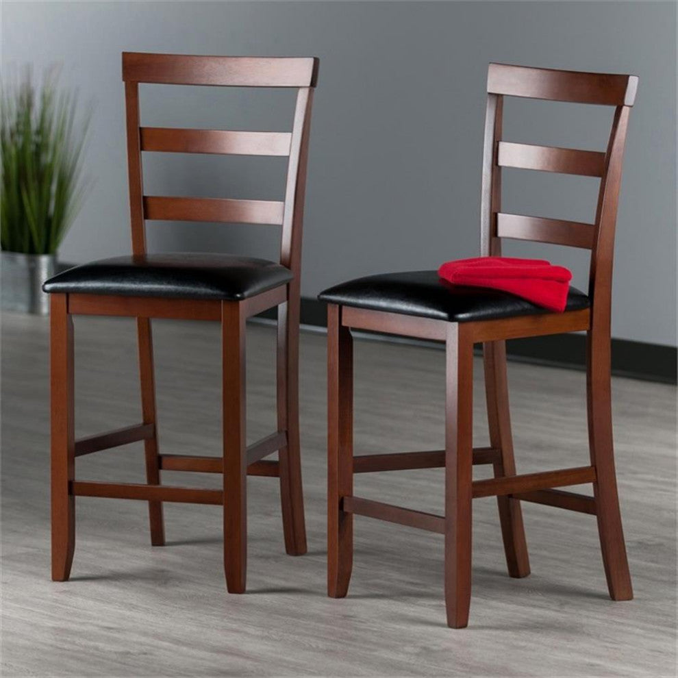Simone 2-Pc Ladder Back Counter Stools