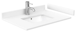 Marlena 30" Single Vanity, Cultured Top, Black Trim