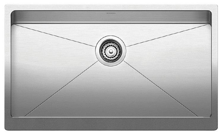 Blanco Quatrus R15 Apron Super Single Kitchen Sink, Stainless Steel