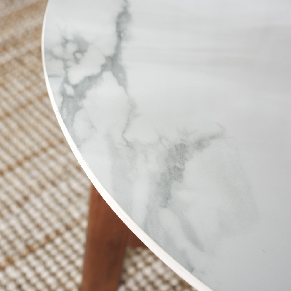 Safavieh Samie Coffee Table, White/Walnut