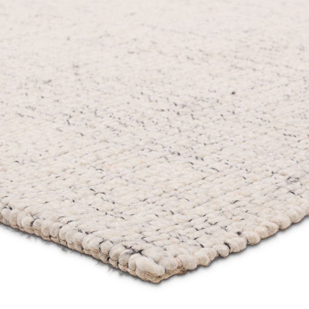 Jaipur Living Iwan RNA01 Handmade Solid Ivory Area Rug, 5'x8'