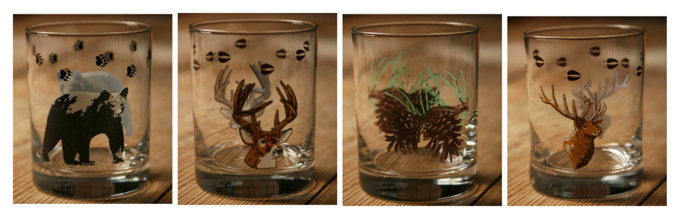 4-Piece Double Old Fashioned Wilderness Mix Set, 14 oz.