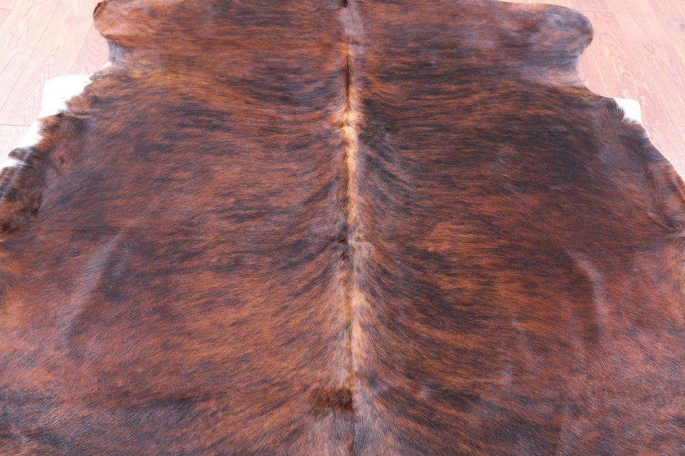 7' 0" X 6' 8" Organic Natural Hair-On Cowhide Area Rug C1665