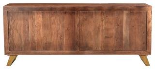 Timbergirl Seesham Live Edge Sideboard with Gold Legs