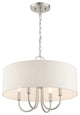 Brushed Nickel Transitional, Pendant Chandelier