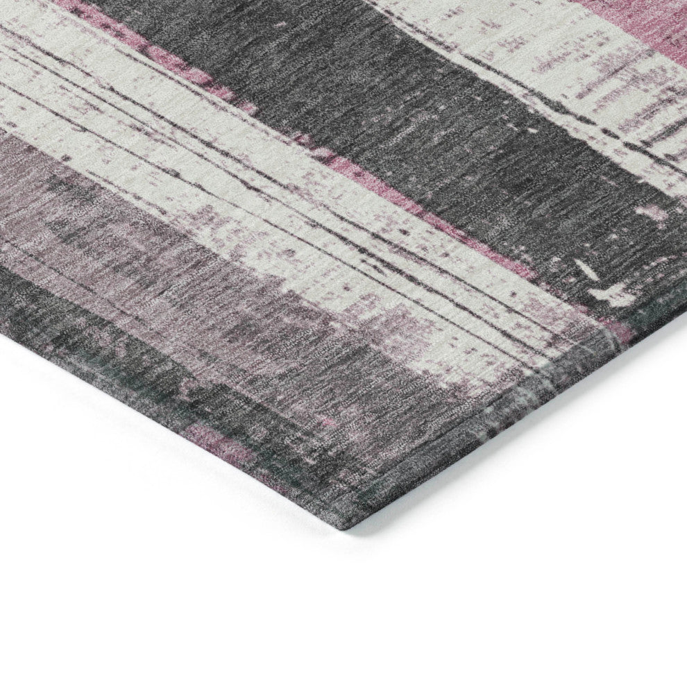 Machine Washable Indoor/Outdoor Chantille ACN1872 Blush 8' x 8' Round Rug