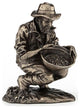 Prospector - Panning for Gold Statue Figurine Art Sculpture by Veronese Design