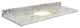 Quartz 61"x22" Vanity Top, Single Faucet Hole, Winter Wonder, Biscuit Bowl