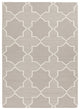 Lima Contemporary Area Rug, Taupe and White, 5''x7''