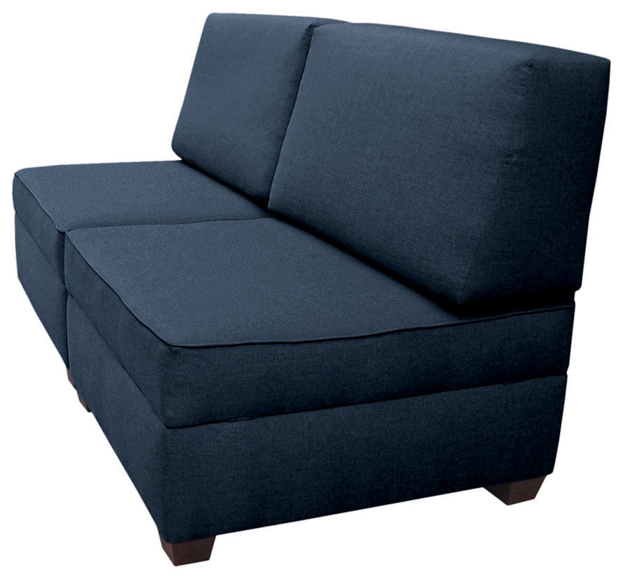 Duobed Storage Sofa Bed, 36"x72", Deep Ocean