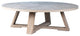 Evan 52" Round Reclaimed Elm Pedestal Coffee Table