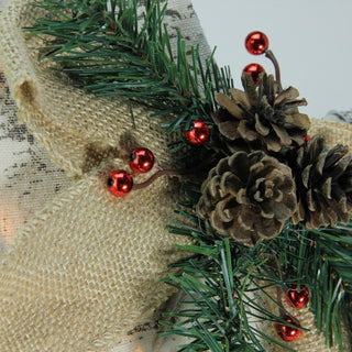 36" Lighted 2.5-D Country Rustic Birch Star Christmas Decoration, Clear Lights