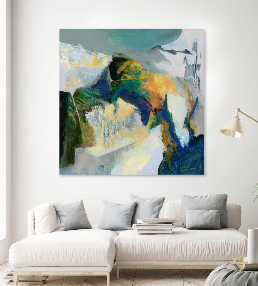 Iceberg - 54 x 54 by Emilia Arana