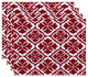 Ceylon, Geometric Print Placemat, Red