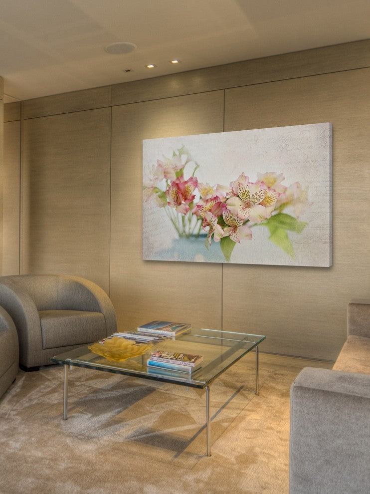 "Alstroemeria" Painting Print on Wrapped Canvas
