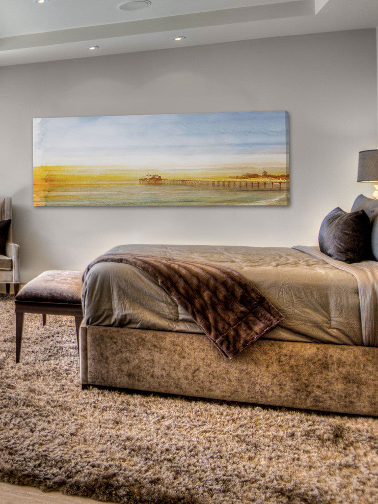 "Malibu Pier" Fine Art Canvas Print, 60"x20"