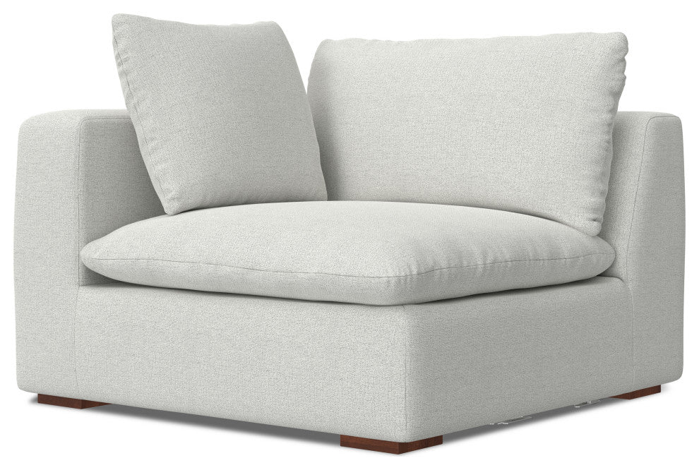 Jasmine 2-Seater Modular Sofa in Velvety Chenille Performance Fabric