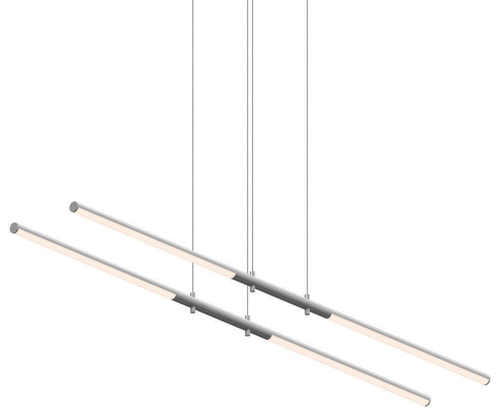 Sonneman 2801 Tik-Tak 47-1/2"W LED Linear Chandelier - Polished Chrome