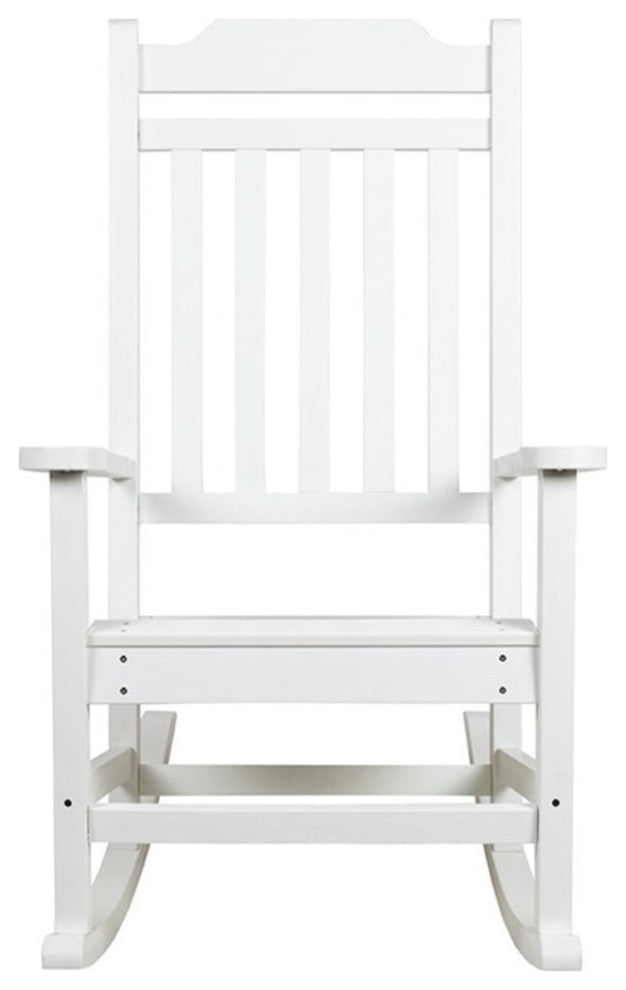 Set of 2 Winston All-Weather Rocking Chair in White Faux Wood