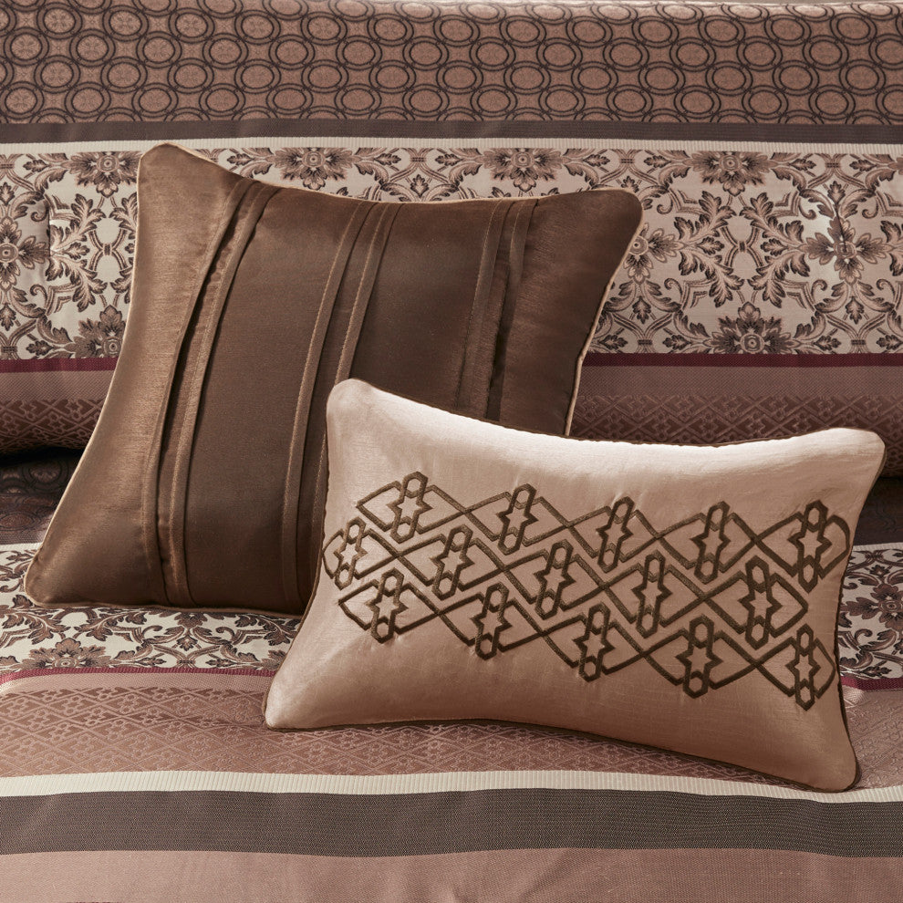 Madison Park Jacquard 7-Piece Comforter Set, California King