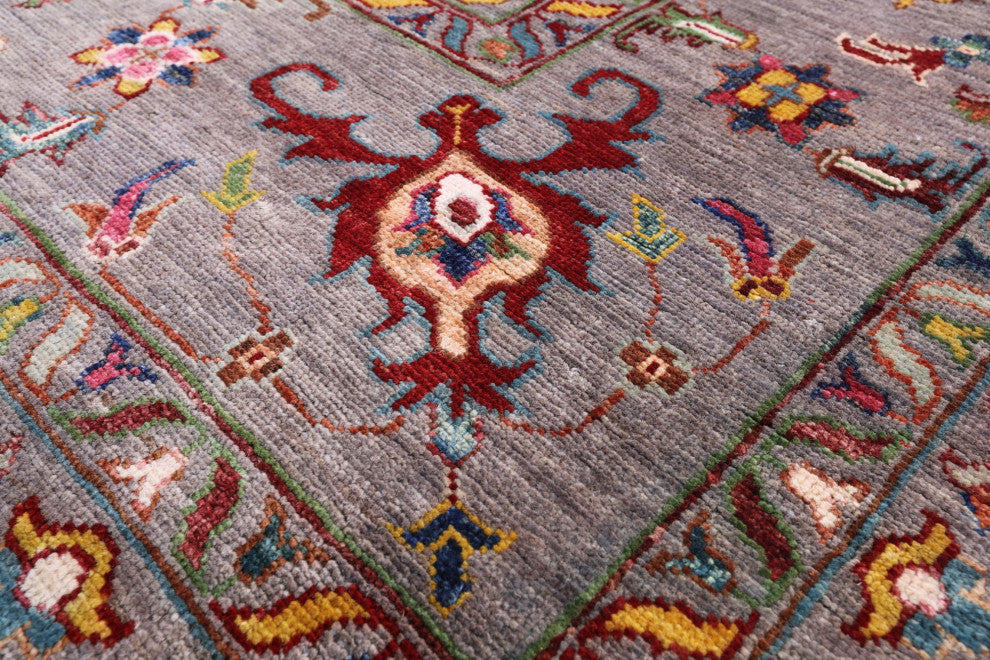 Persian Tabriz Hand-Knotted Wool Rug 6' 9" X 9' 8" Q7521