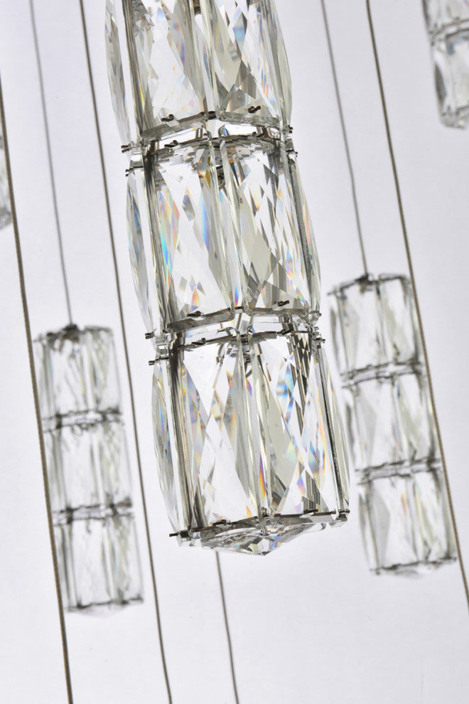 Home Living 42" LED Chandelier, Chrome