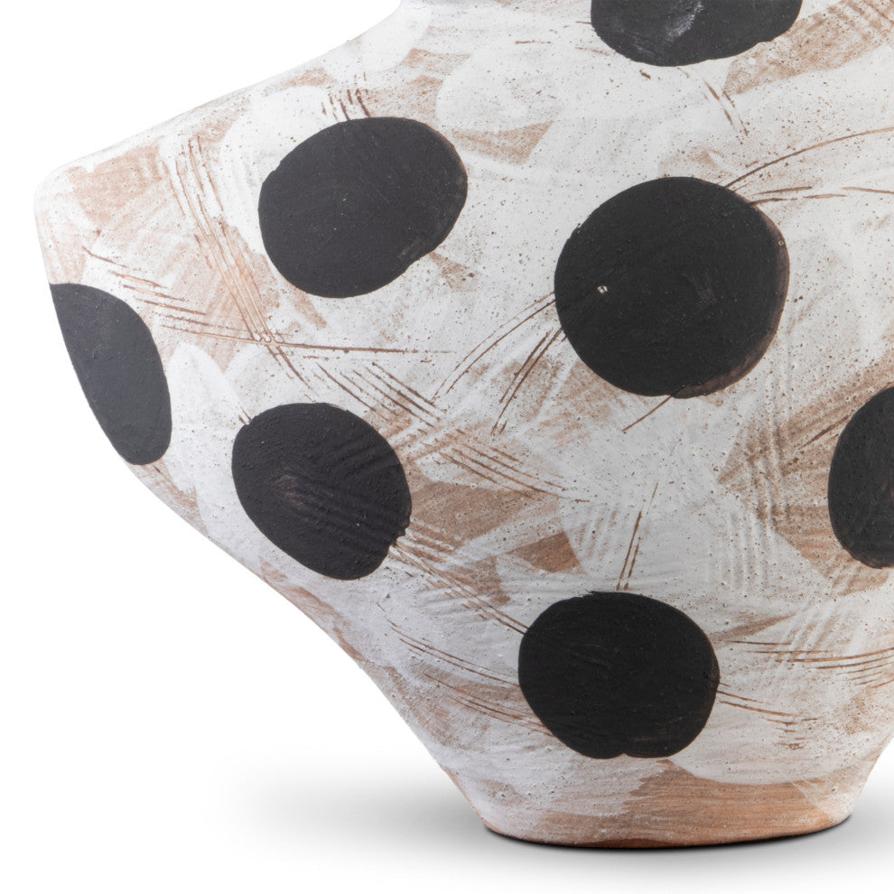 Dots Small White and Black Bowl